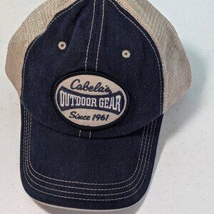Cabela's‎ Mesh Trucker Patch Adjustable Hat Blue & Brown